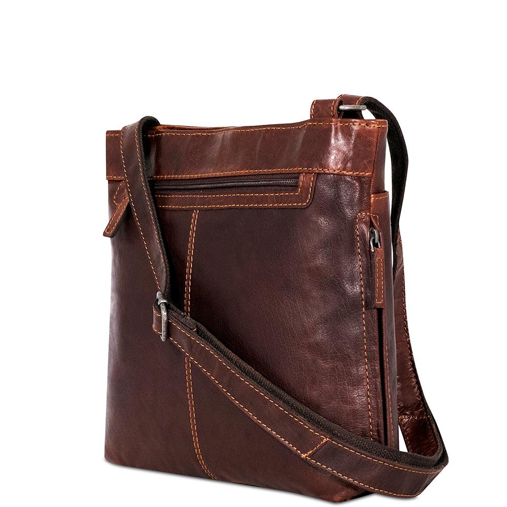 Jack Georges Small Zippered Crossbody Bag #7880