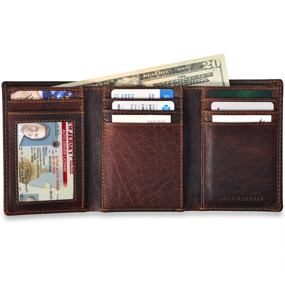 Jack Georges Tri Fold Wallet #7305