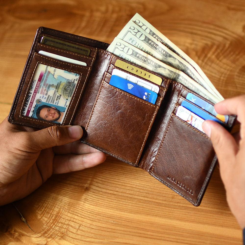 Jack Georges Tri Fold Wallet #7305