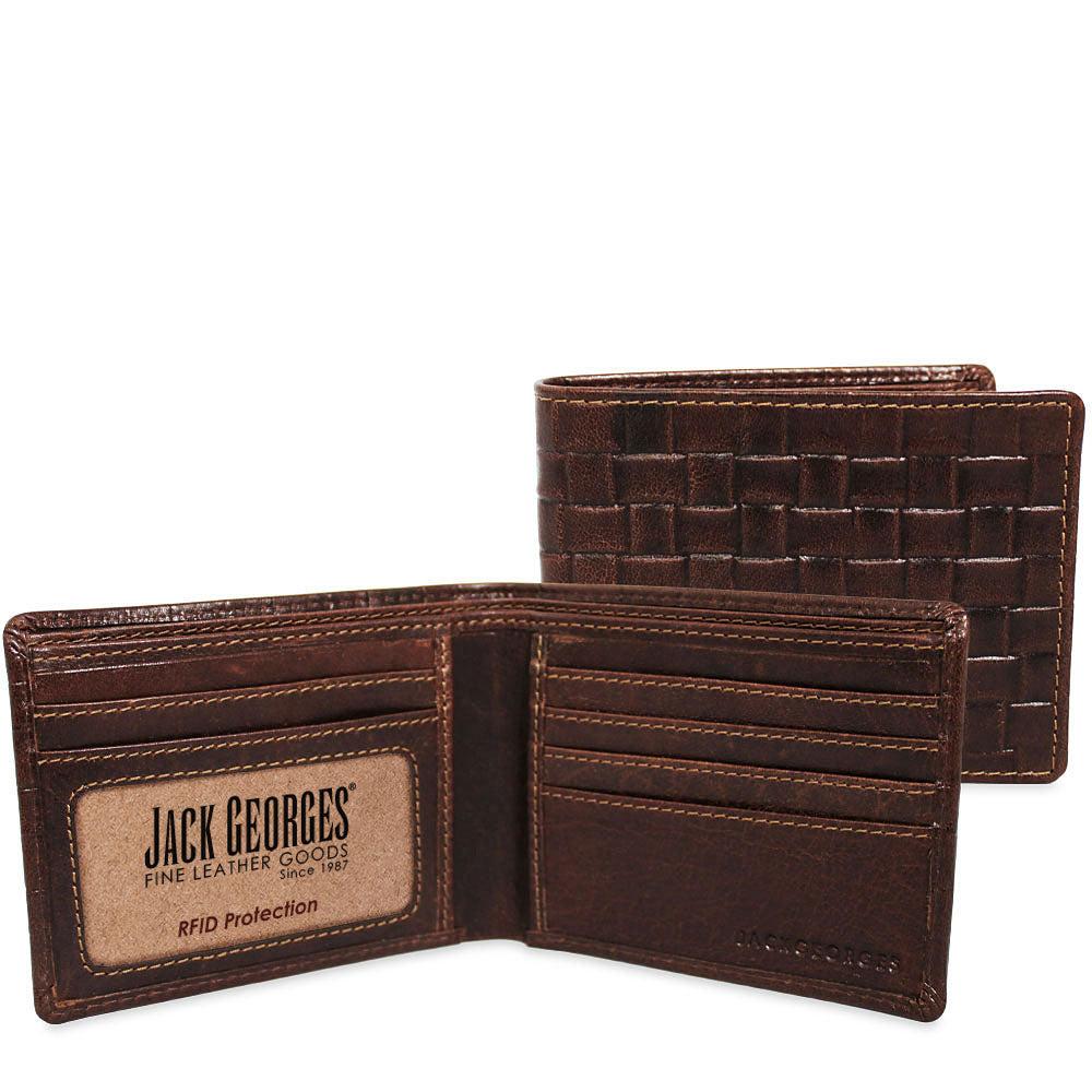 Jack Georges Woven Bifold Wallet #WF301