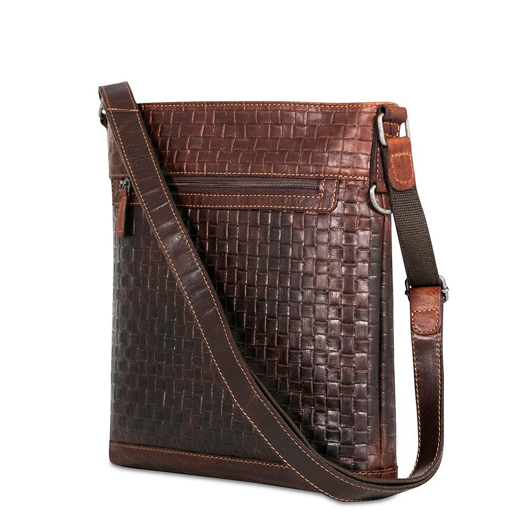 Jack Georges Woven Crossbody Bag #WF312