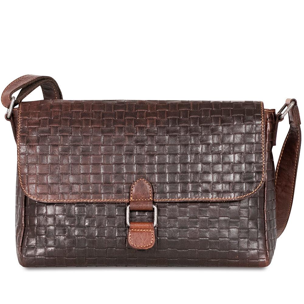 Jack Georges Woven Olivia Crossbody Bag #WF218