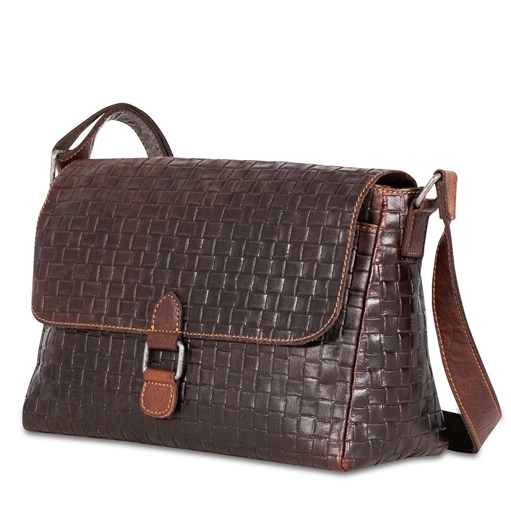 Jack Georges Woven Olivia Crossbody Bag #WF218