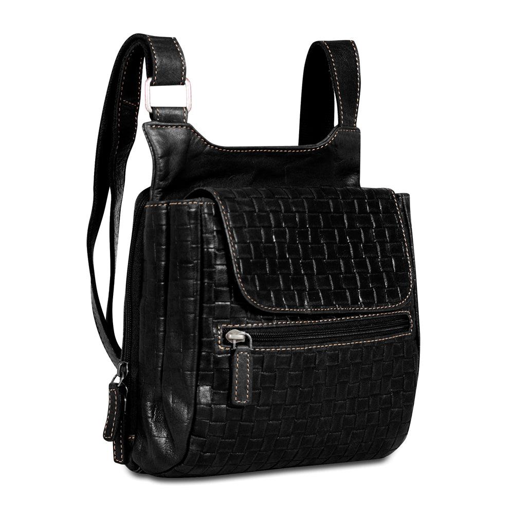 Jack Georges Woven Slim Crossbody Bag #WF831