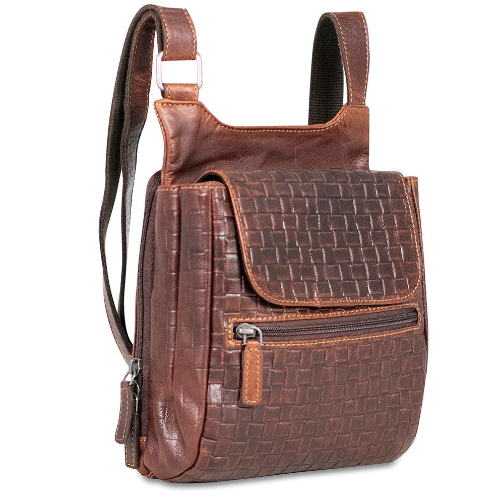 Jack Georges Woven Slim Crossbody Bag #WF831