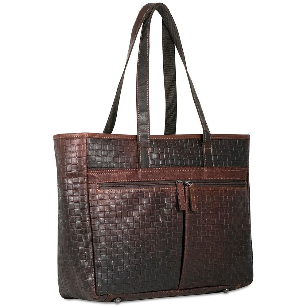 Jack Georges Woven Uptown Tote Bag #WF916