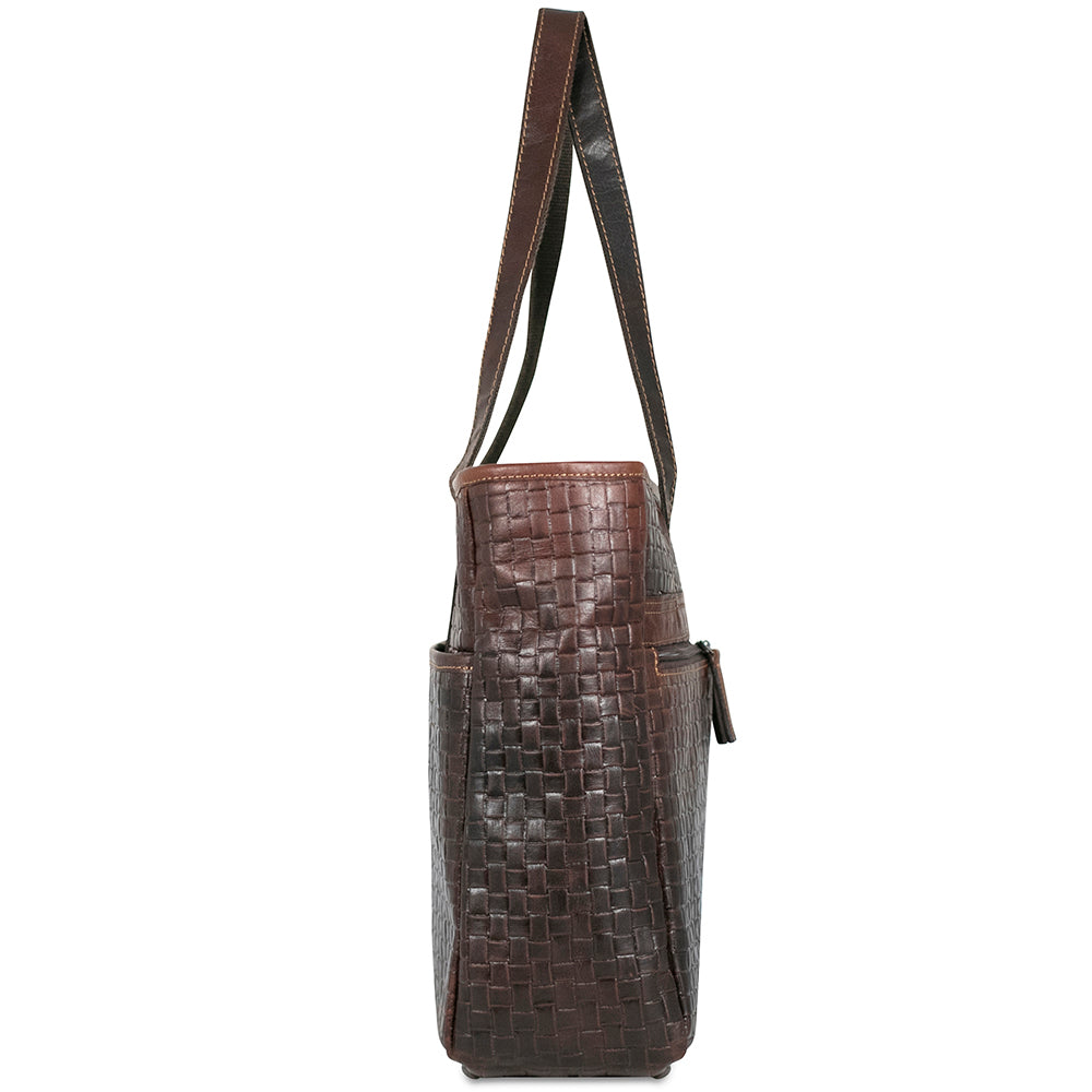 Jack Georges Woven Uptown Tote Bag #WF916