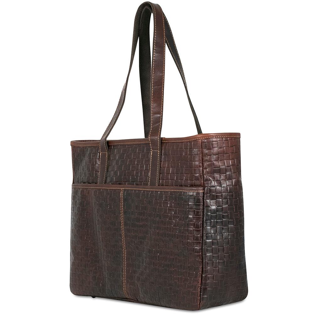 Jack Georges Woven Uptown Tote Bag #WF916