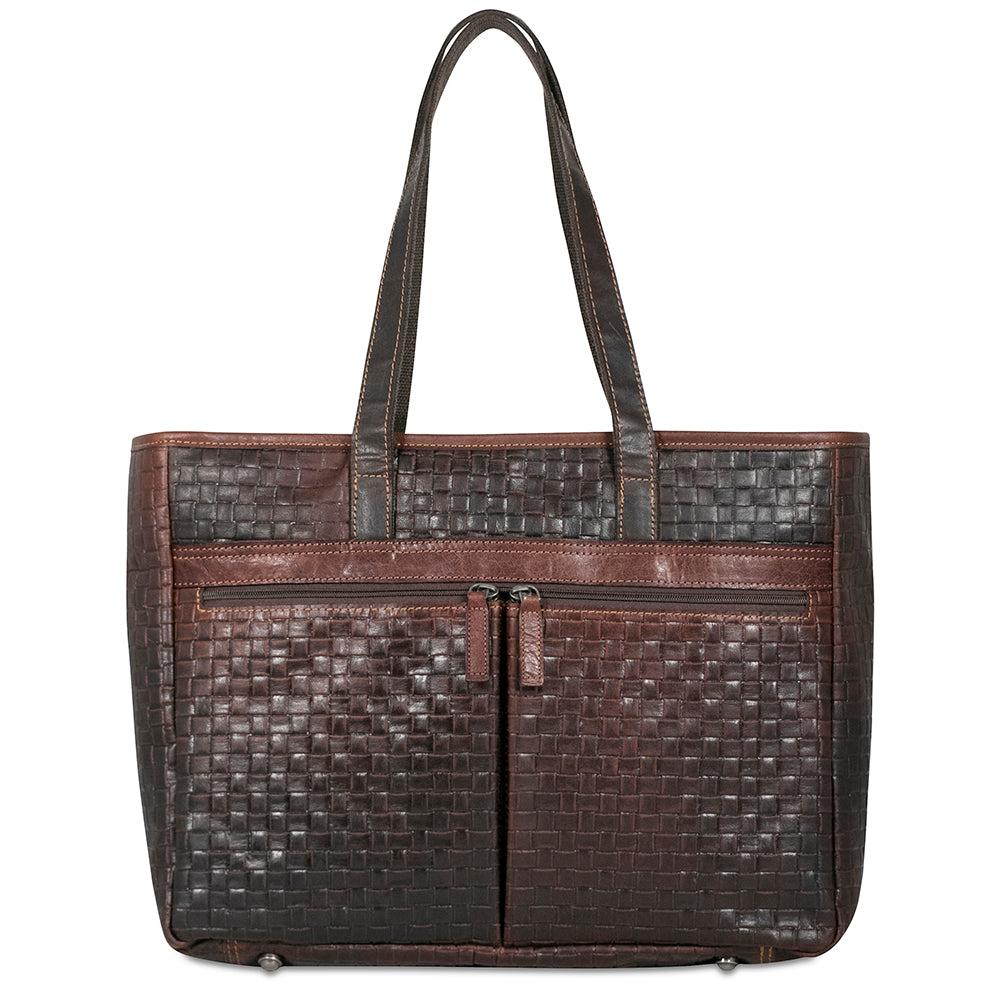 Jack Georges Woven Uptown Tote Bag #WF916