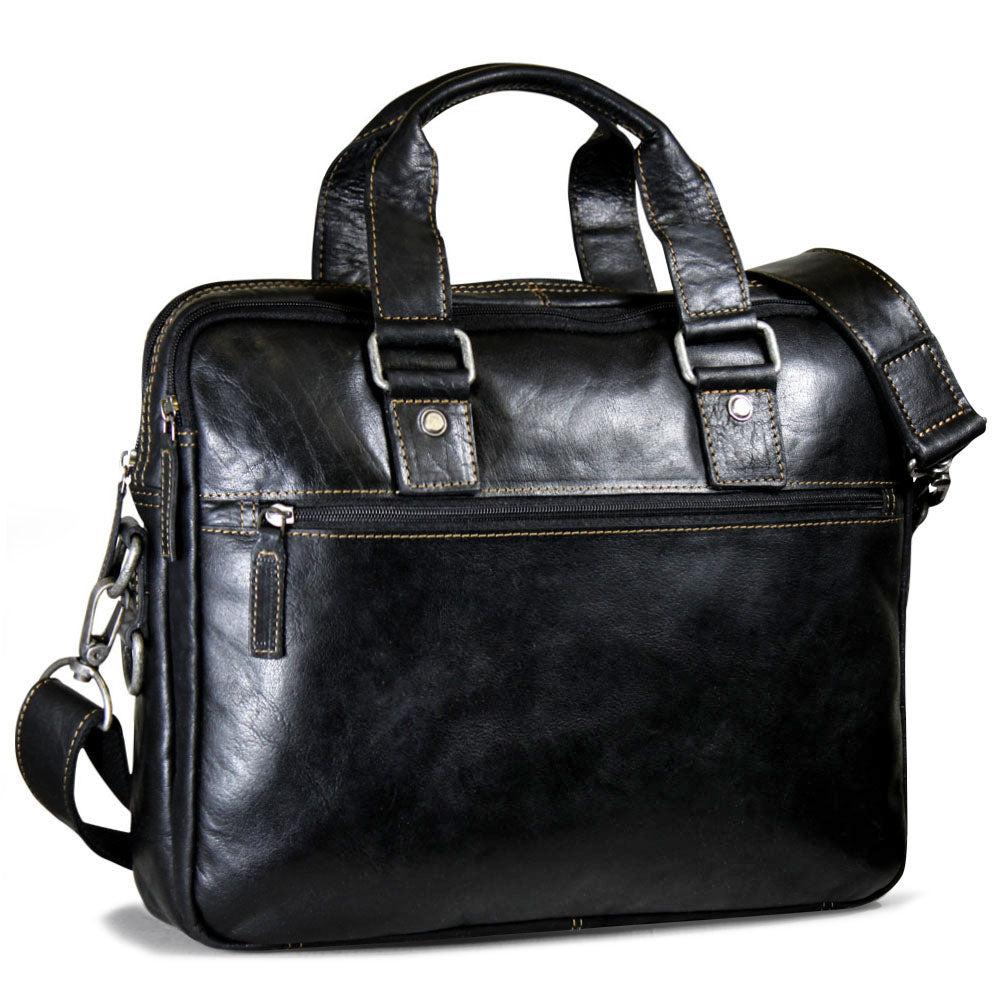 Jack Georges Professional Slim Zippered Briefcase #7321