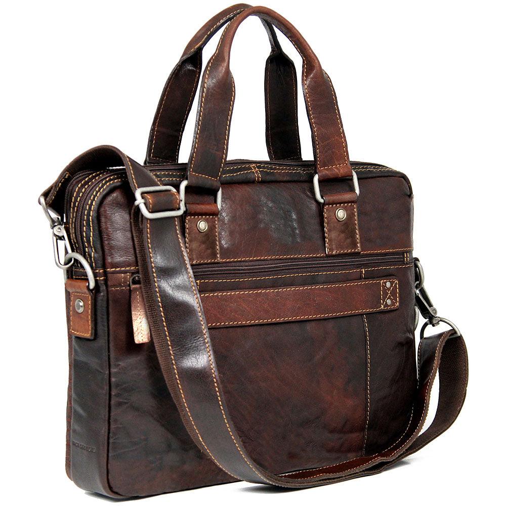 Jack Georges Professional Slim Zippered Briefcase #7321