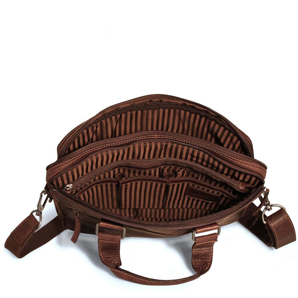 Jack Georges Professional Slim Zippered Briefcase #7321