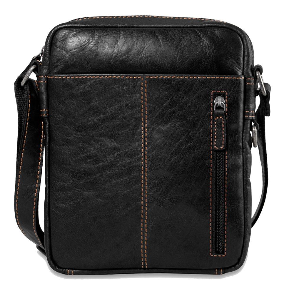 Jack Georges Slim Crossbody W/Zippered Front Pocket #7213