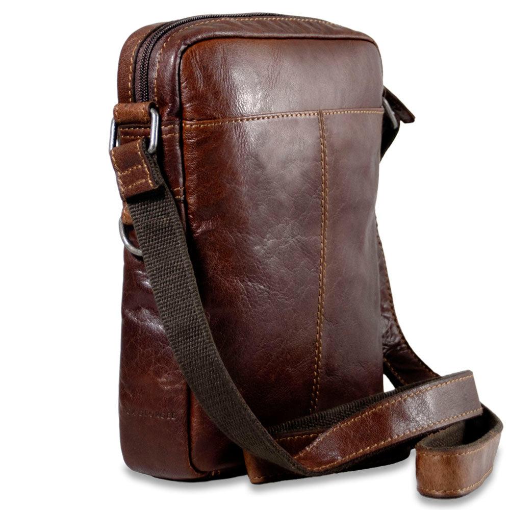 Jack Georges Slim Crossbody W/Zippered Front Pocket #7213