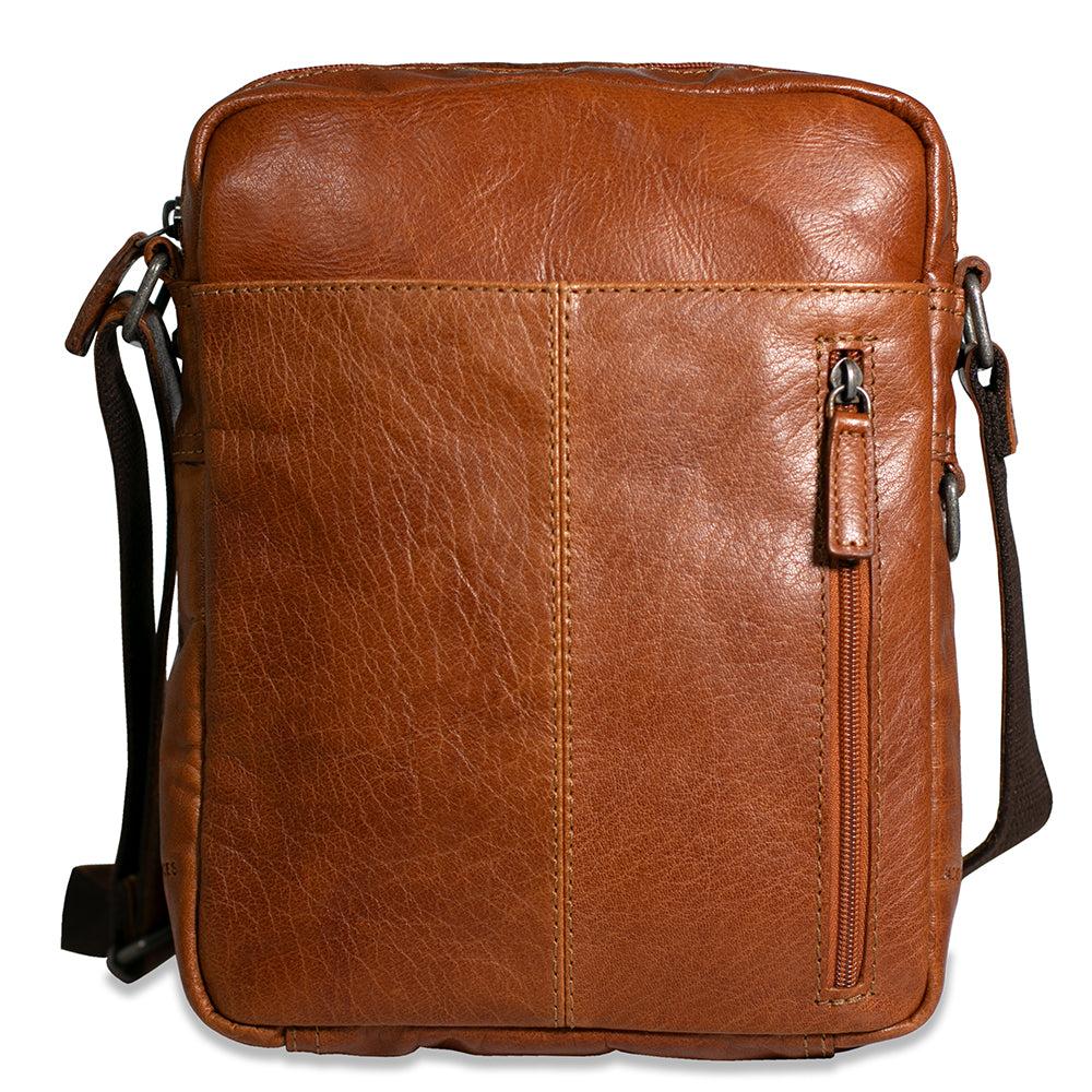 Jack Georges Slim Crossbody W/Zippered Front Pocket #7213