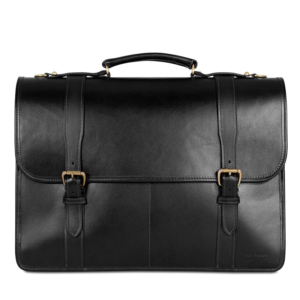 Jack Georges University Executive Leather Briefcase #2499