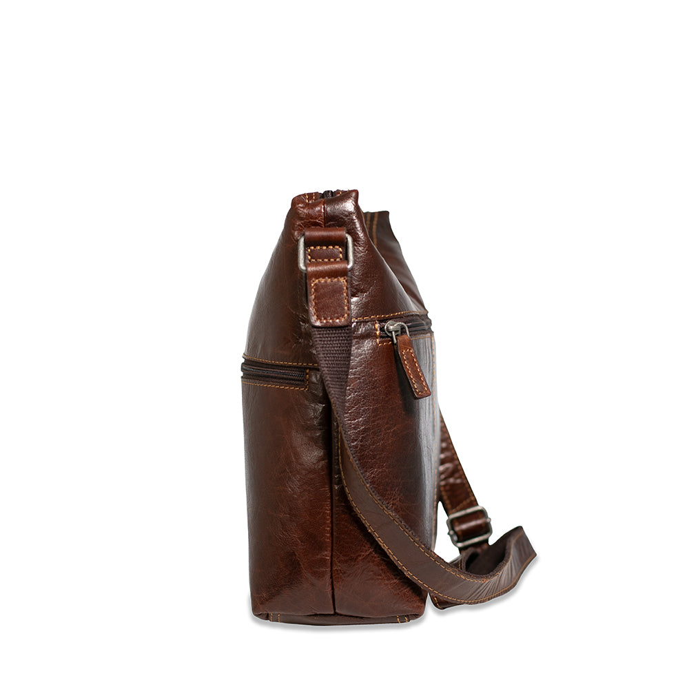 Jack Georges Uptown Hobo Bag W/Large Front Pocket #7874