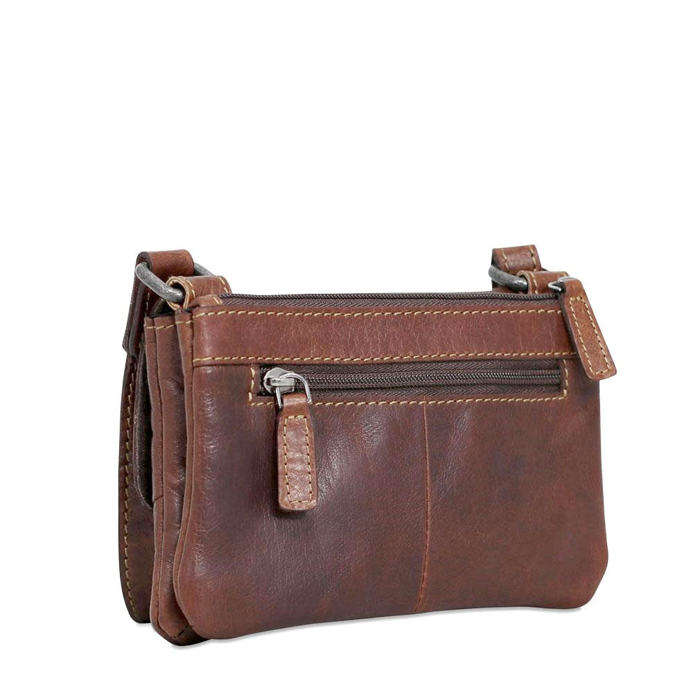 Jack Georges Voyager Floral Mini Crossbody Bag Sample