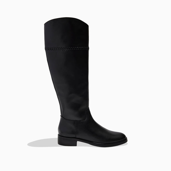 Jack Rogers Adaline Leather Knee High Riding Boot Black