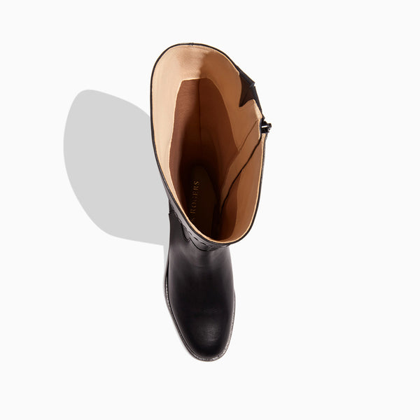 Jack Rogers Adaline Leather Knee High Riding Boot Black