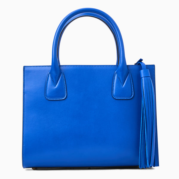 jack rogers Angelini Italian Leather Tote Cobalt Blue