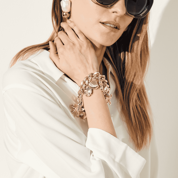 Jack Rogers Capesante Gold Plated Charm Bracelet Gold