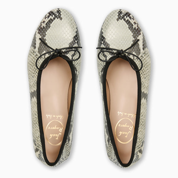 Jack Rogers Carlotta Italian Leather Ballet Flat Roccia