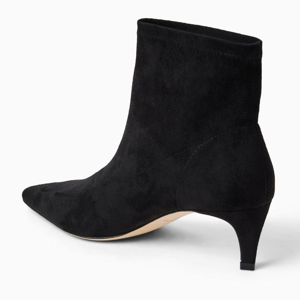 Jack Rogers Charleston Stretch Kitten Heel Bootie Black