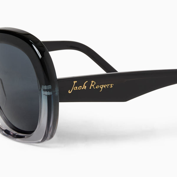 Jack Rogers Emanuella Italian Sunglasses With ZEISS Lenses Black Grey