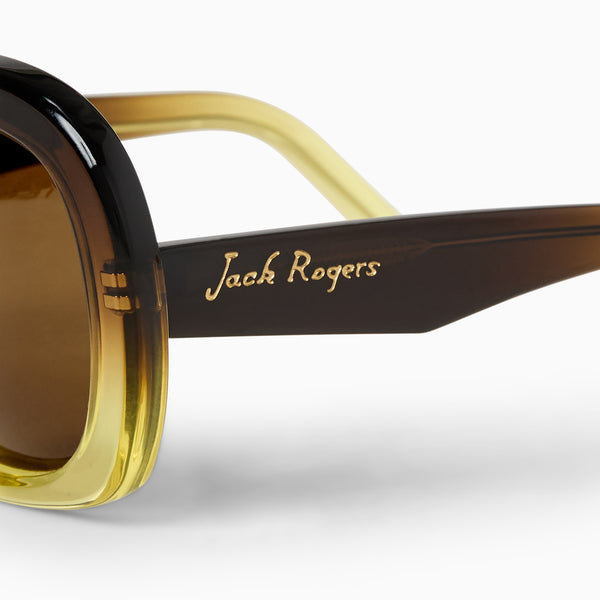 Jack Rogers Emanuella Italian Sunglasses With ZEISS Lenses Brown