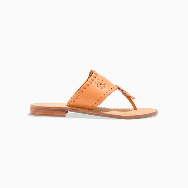 Jack Rogers Girls Jacks Leather Flat Sandal Apricot