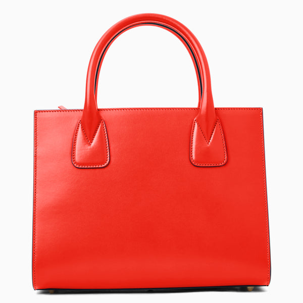 Jack Rogers Angelini Italian Leather Tote Coral