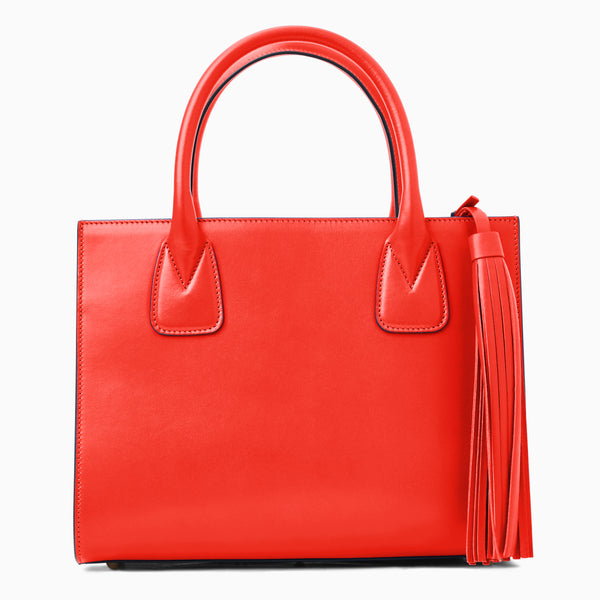 jack rogers Angelini Italian Leather Tote Coral