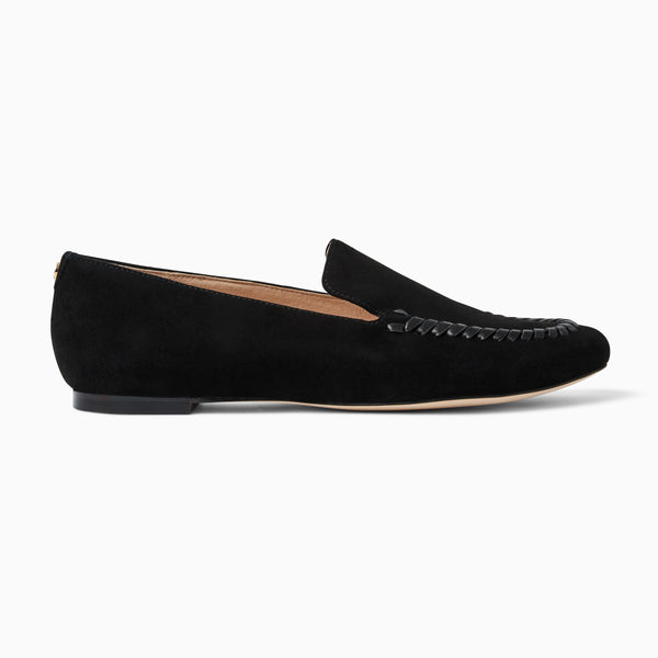 Jack Rogers Camden Suede Loafer Black