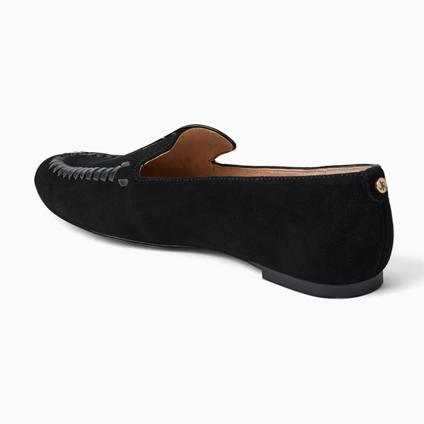 Jack Rogers Camden Suede Loafer Black