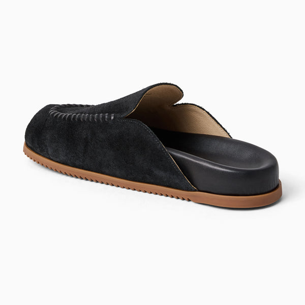 Jack Rogers Chesapeake Suede Slip On Clog Black