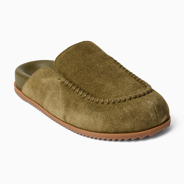 jack rogers Chesapeake Suede Slip On Clog Olive