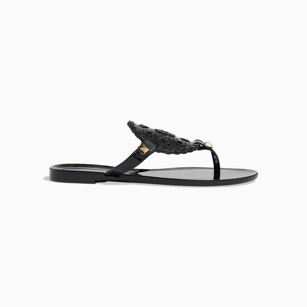 Jack Rogers Girls Georgica Jelly Flat Sandal Black