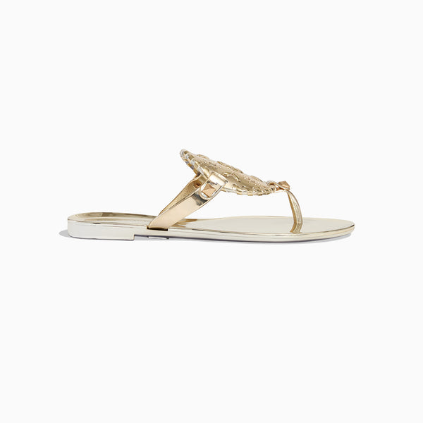 Jack Rogers Girls Georgica Jelly Flat Sandal Gold