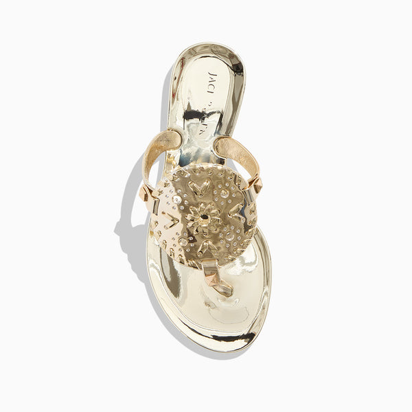 Jack Rogers Girls Georgica Jelly Flat Sandal Gold