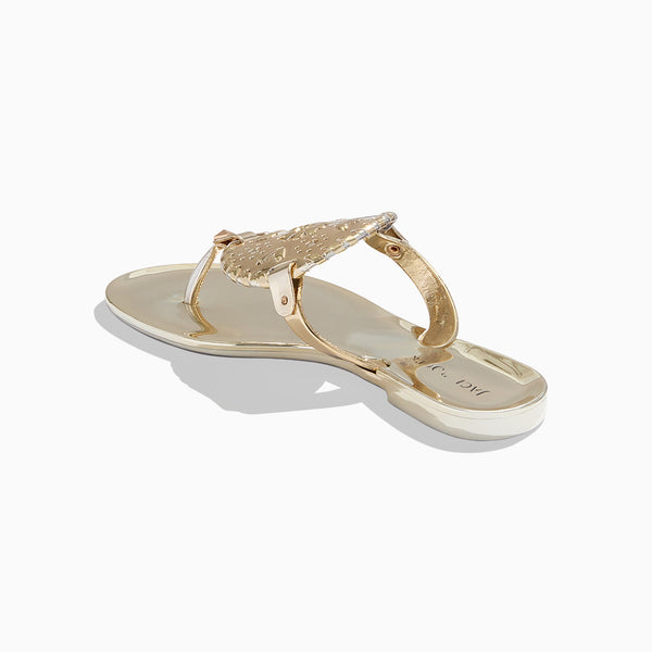 Jack Rogers Girls Georgica Jelly Flat Sandal Gold