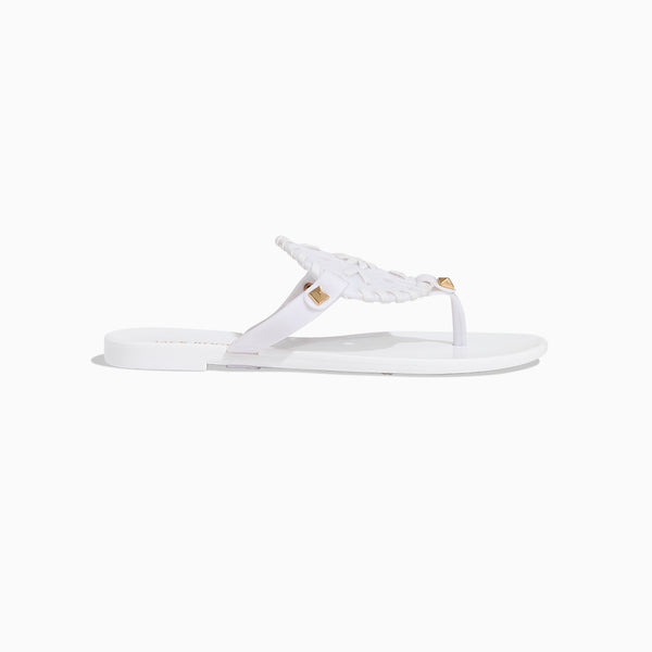 Jack Rogers Girls Georgica Jelly Flat Sandal White