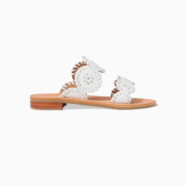 Jack Rogers Girls Lauren Flat Sandal White