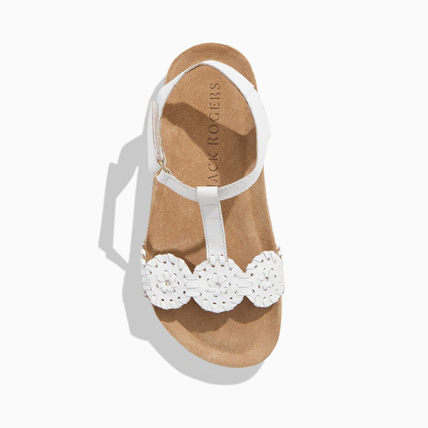 Jack Rogers Girls Lauren Playground White