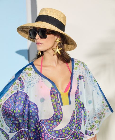 Jack Rogers Ilaria Italian Raffia Sun Hat Natural