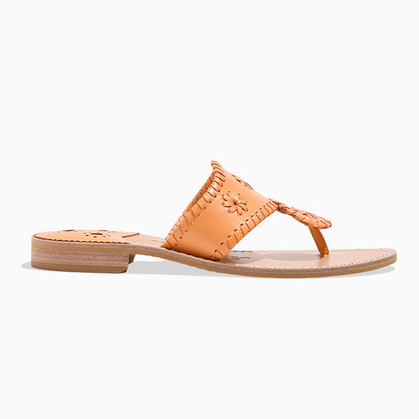 Jack Rogers Jacks Leather Flat Sandal Apricot