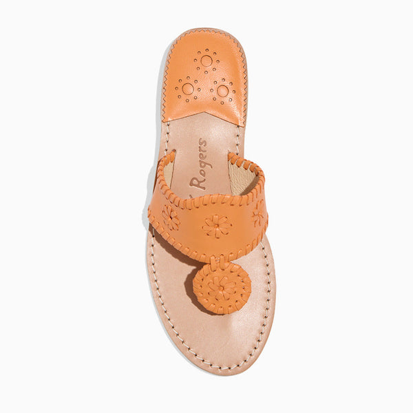 Jack Rogers Jacks Leather Flat Sandal Apricot