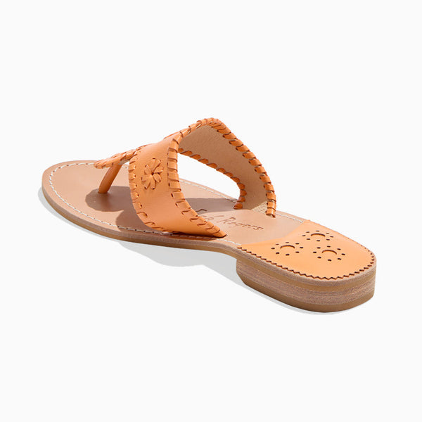Jack Rogers Jacks Leather Flat Sandal Apricot
