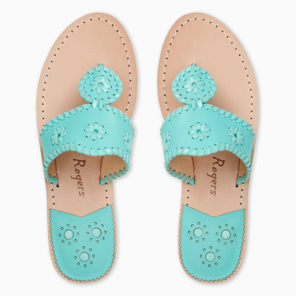 Jack Rogers Jacks Leather Flat Sandal Aquatic