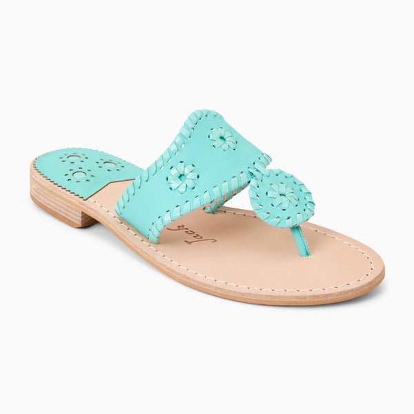 jack rogers Jacks Leather Flat Sandal Aquatic